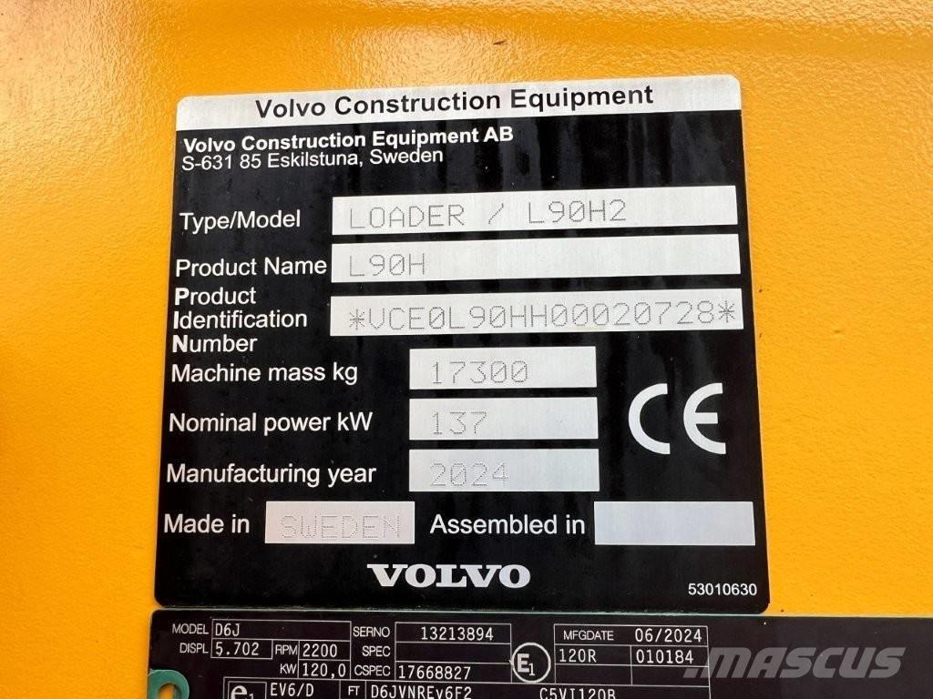 Volvo L90H2 Hjullastere