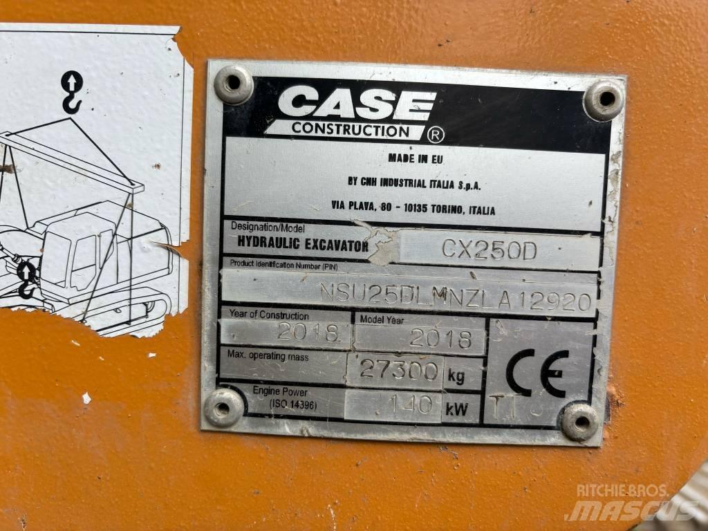 CASE CX 250 D Beltegraver