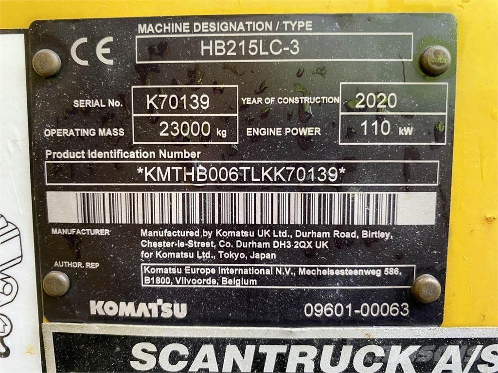 Komatsu HB215LC-3 Beltegraver