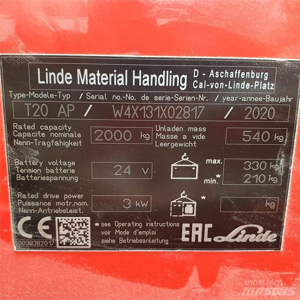 Linde T20AP kurz Lavtløftende truck