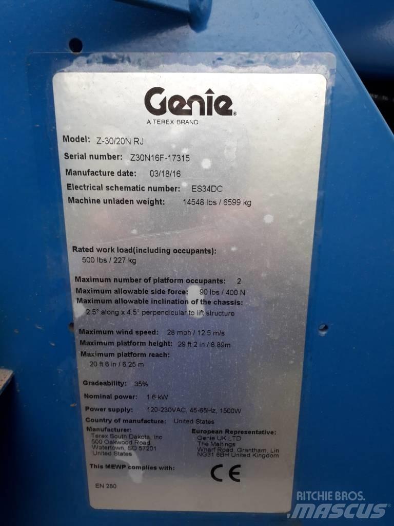 Genie Z 30/20 N RJ Leddede bomlifter