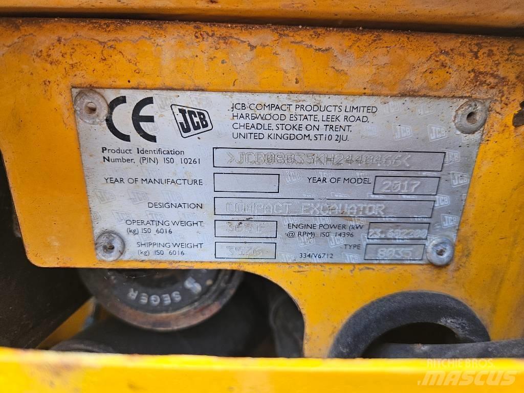 JCB 8035 ZTS + QH Minigravere <7t