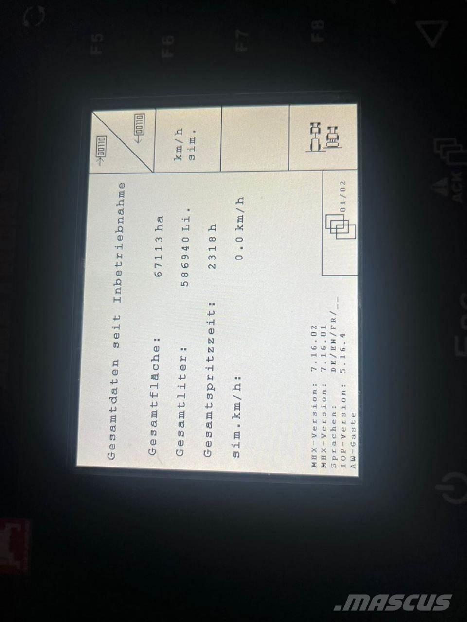 Amazone UX 4200 Slepesprøyter