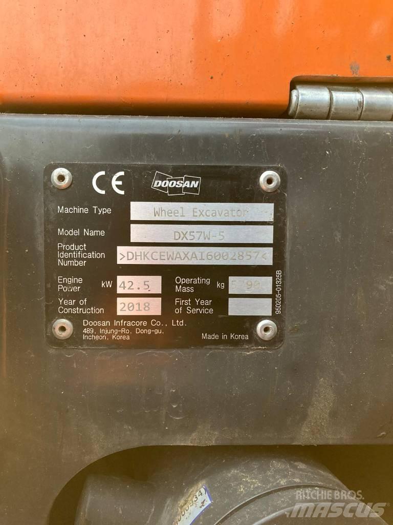 Doosan DX 57 W-5 Hjulgravere