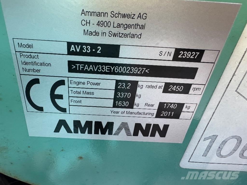 Ammann AV 33-2 Tandem Valser