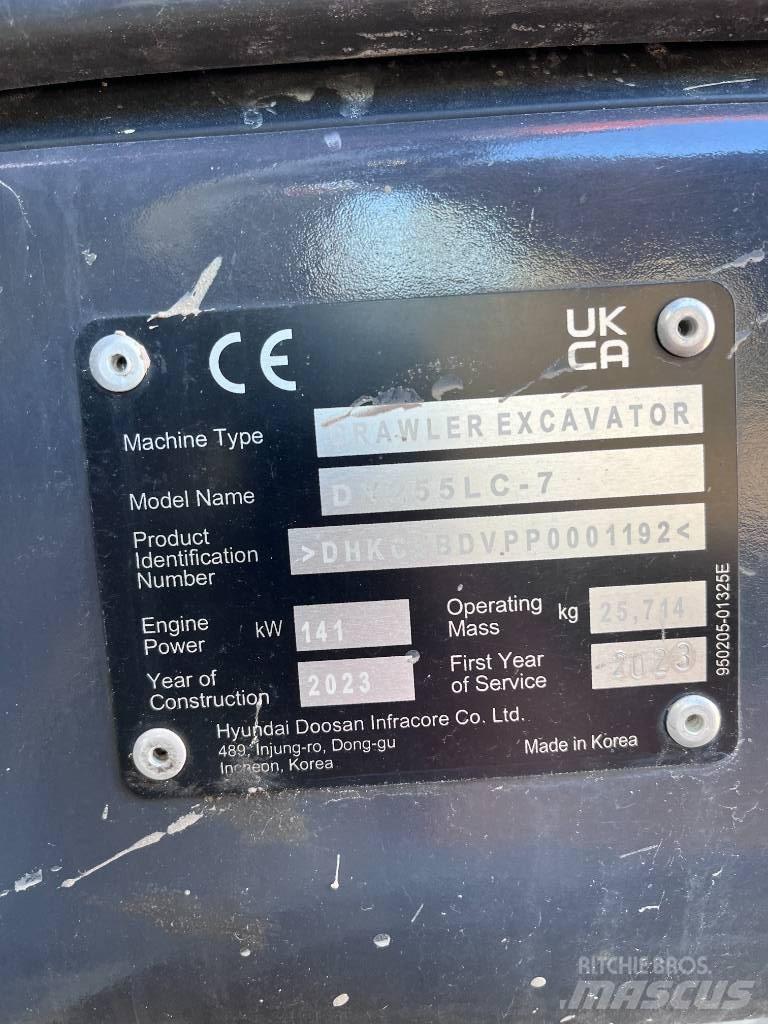 Doosan DX255 LC-7 Beltegraver