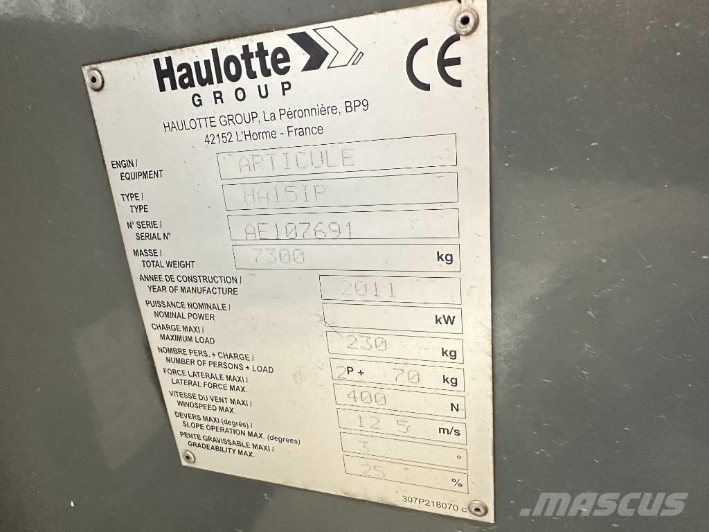 Haulotte HA 15 IP Leddede bomlifter