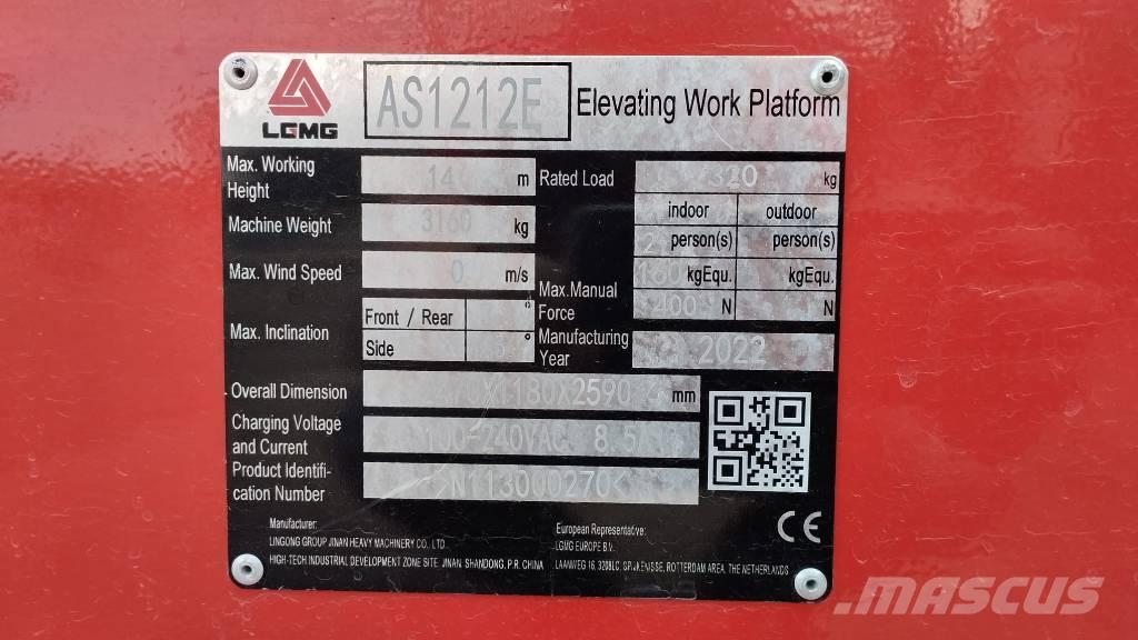 LGMG AS 1212 E Sakselifter