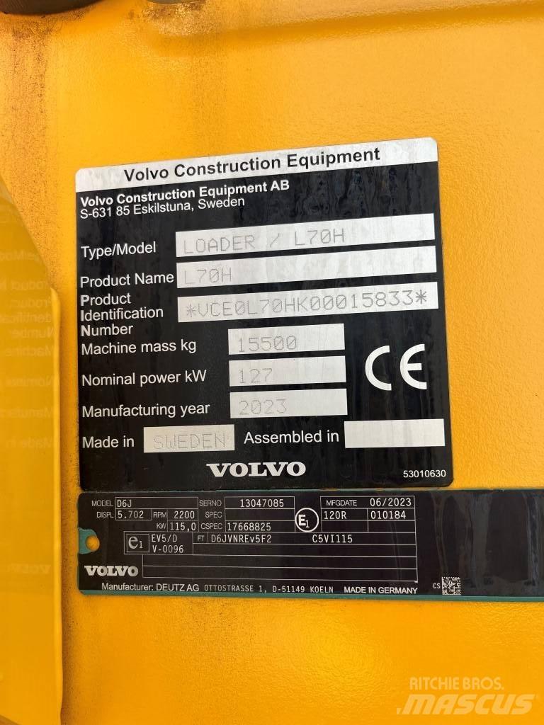 Volvo L70H Hjullastere
