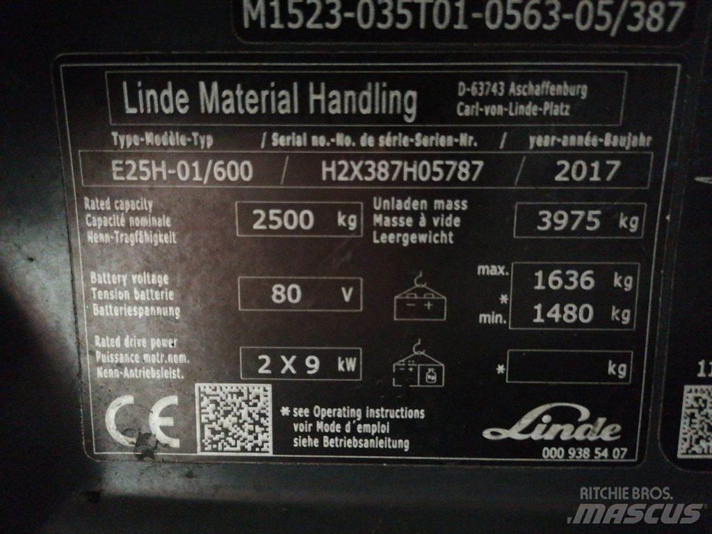 Linde E25H-01/600 Elektriske trucker
