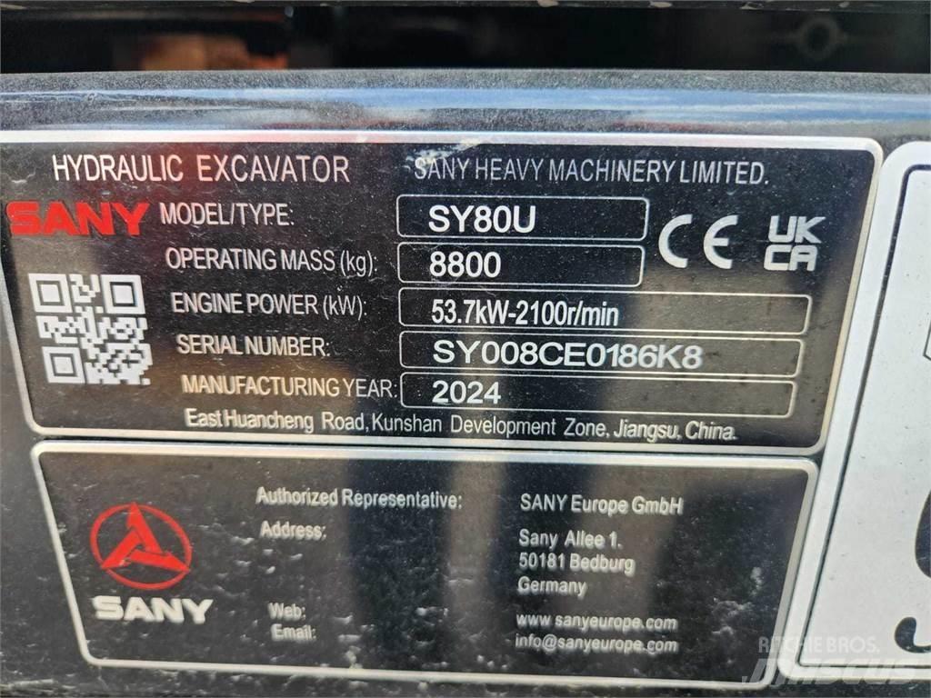 Sany SY80U Midigravere 7 - 12t