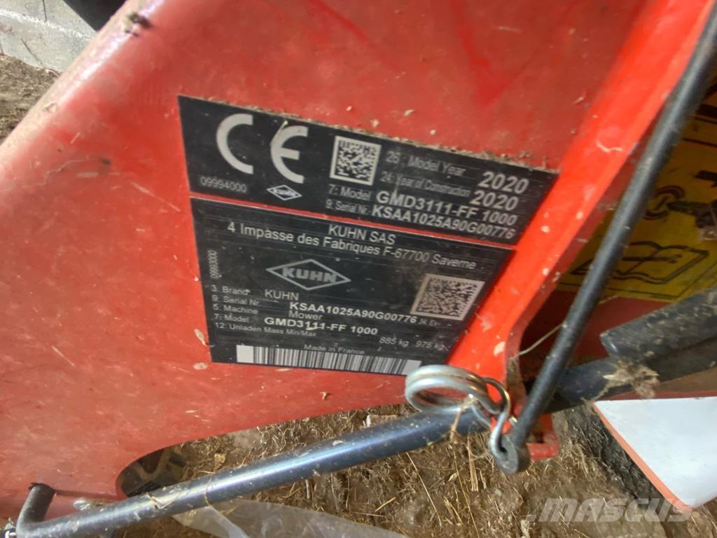 Kuhn GMD 3111 ff Slåmaskiner