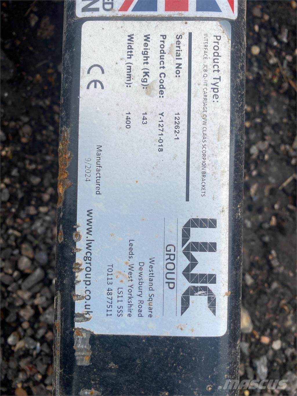  ADAPTOR PLATE Teleskoplastere for Landbruk