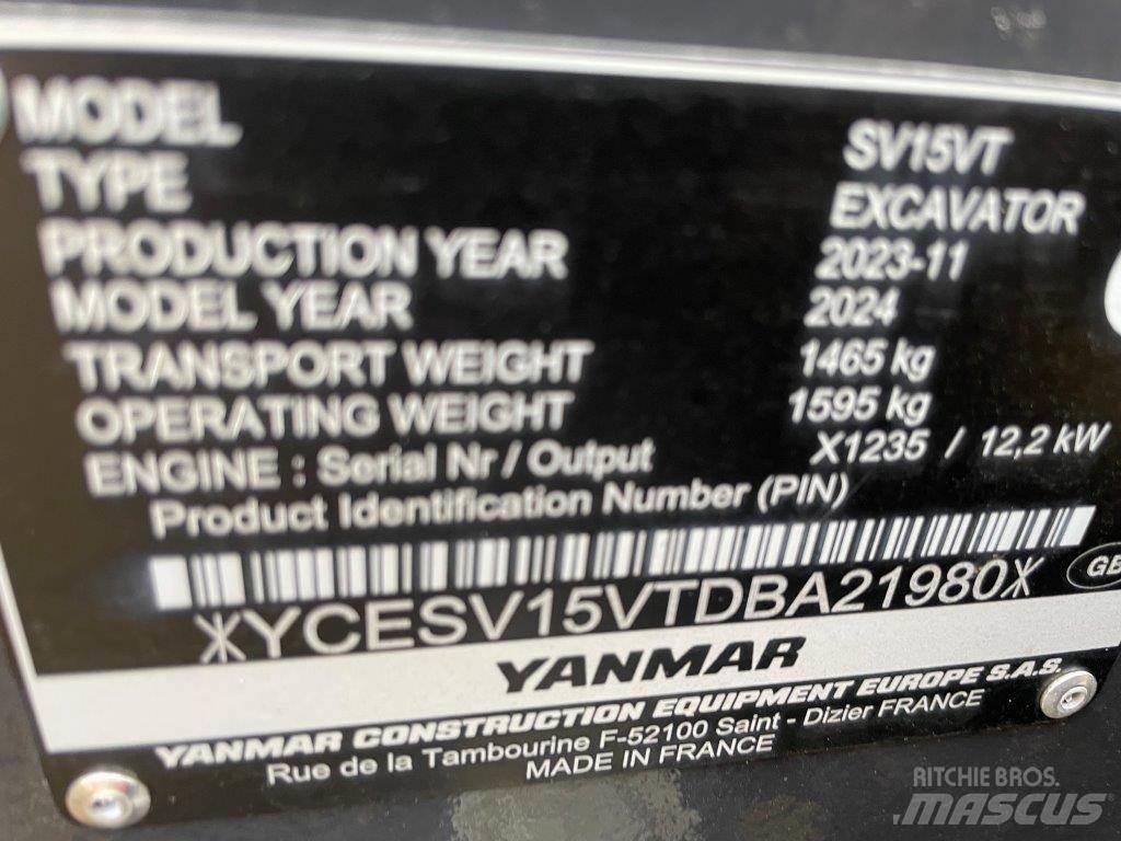 Yanmar SV15VT Midigravere 7 - 12t