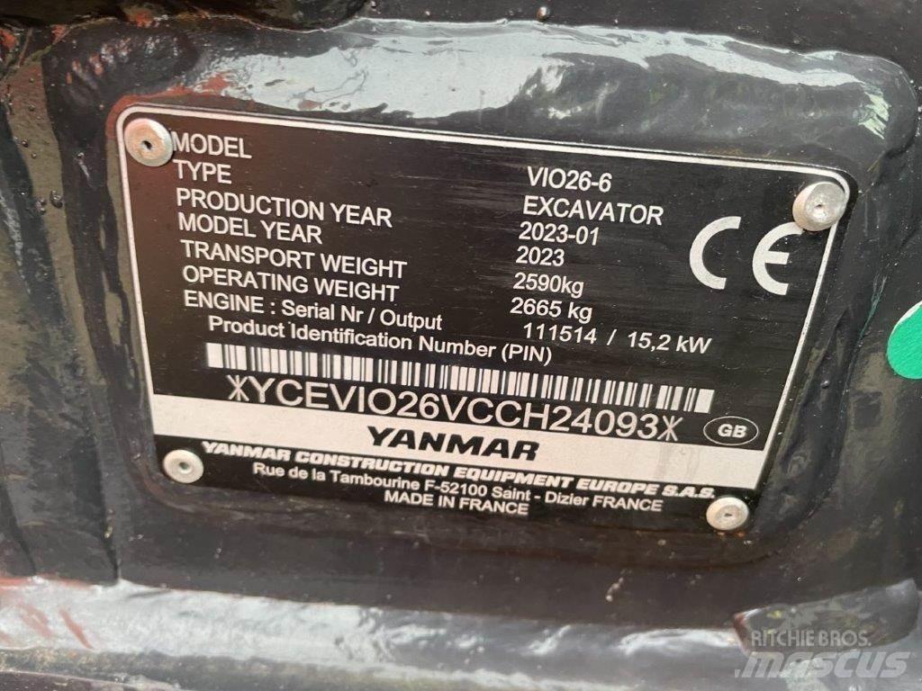 Yanmar VIO26-6 Midigravere 7 - 12t