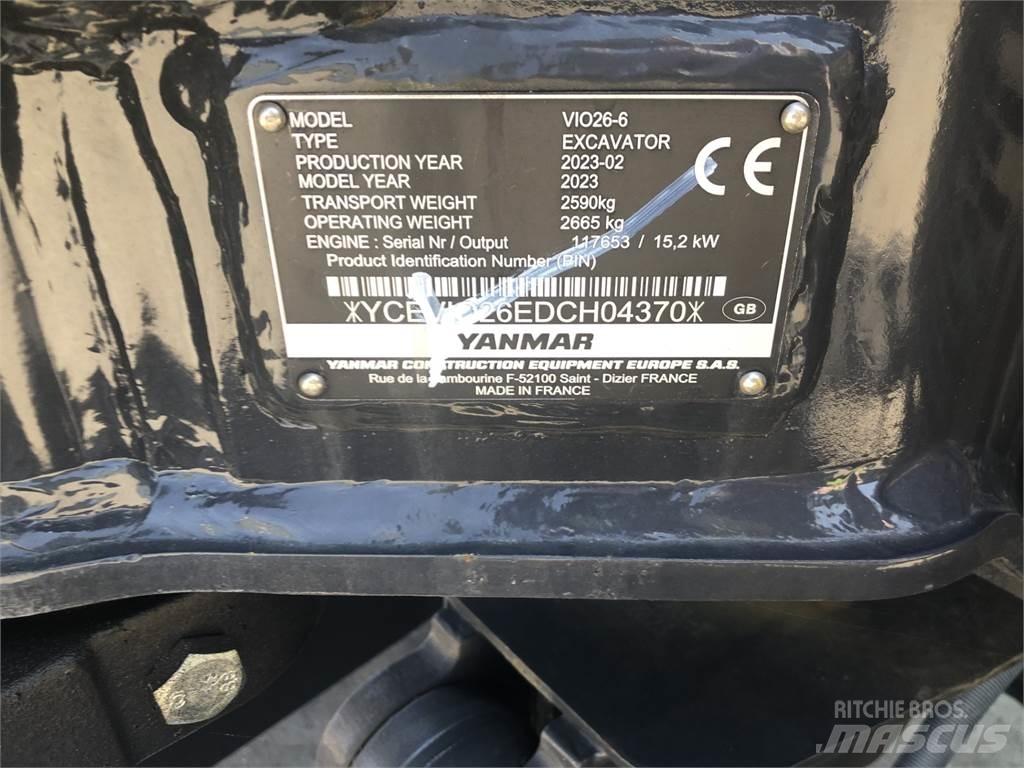 Yanmar VIO26-6 Midigravere 7 - 12t