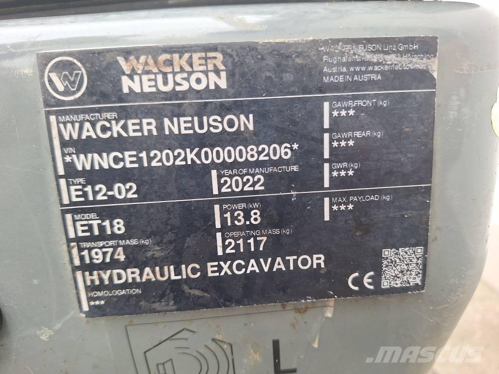 Wacker Neuson ET 18 Beltegraver