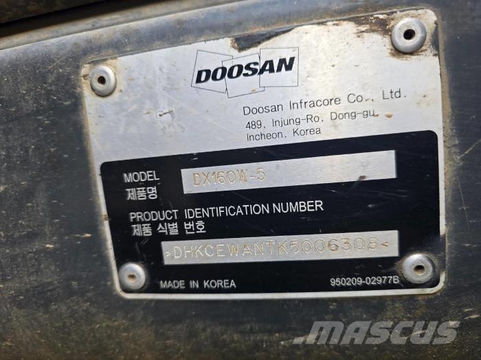 Doosan DX 140 W-5 Hjulgravere