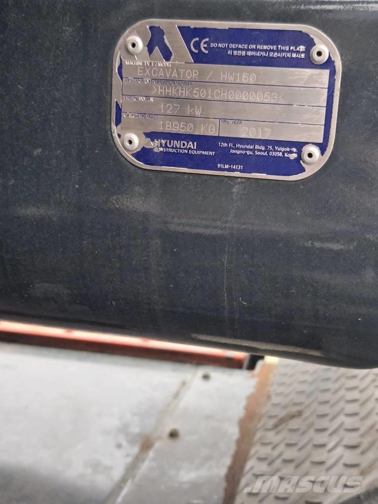 Hyundai HW 160 Hjulgravere