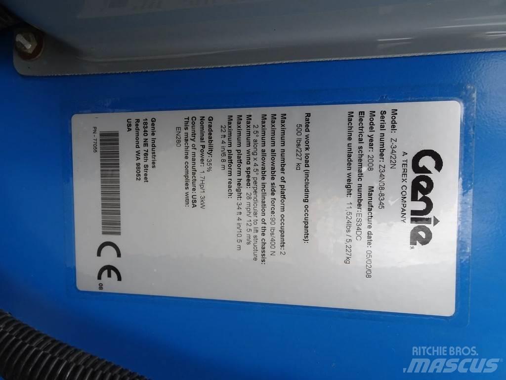 Genie Z34/22N Leddede bomlifter
