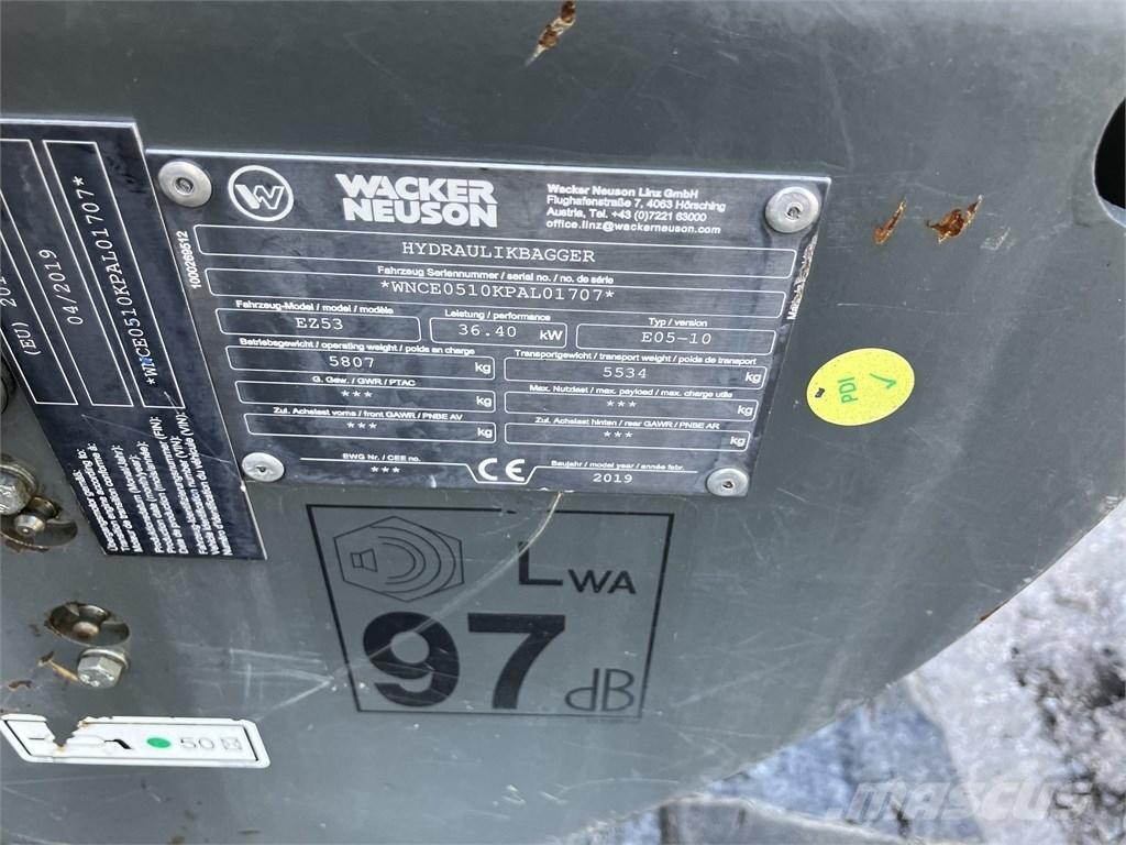 Wacker Neuson EZ 53 Minigravere <7t