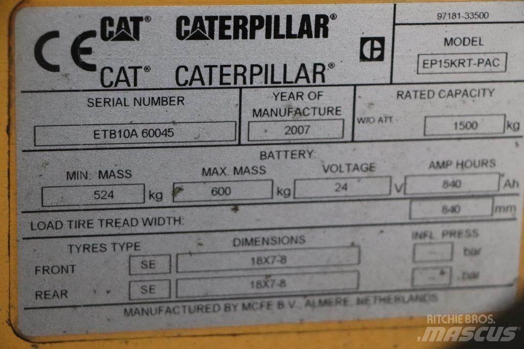 CAT EP15KRT-PAC Elektriske trucker