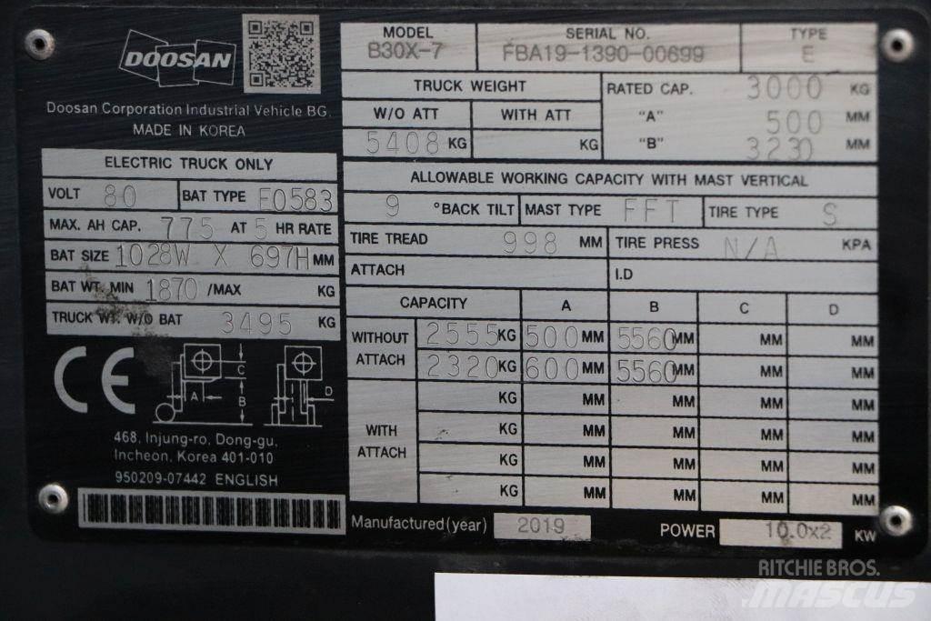 Doosan B30X-7 Elektriske trucker