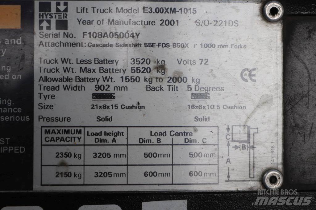 Hyster E3.00XM Elektriske trucker