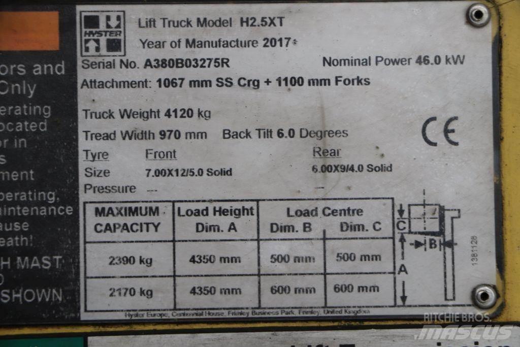 Hyster H2.5XT Propan trucker
