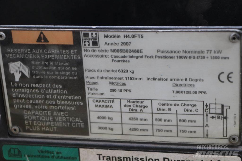Hyster H4.0FT5 Propan trucker