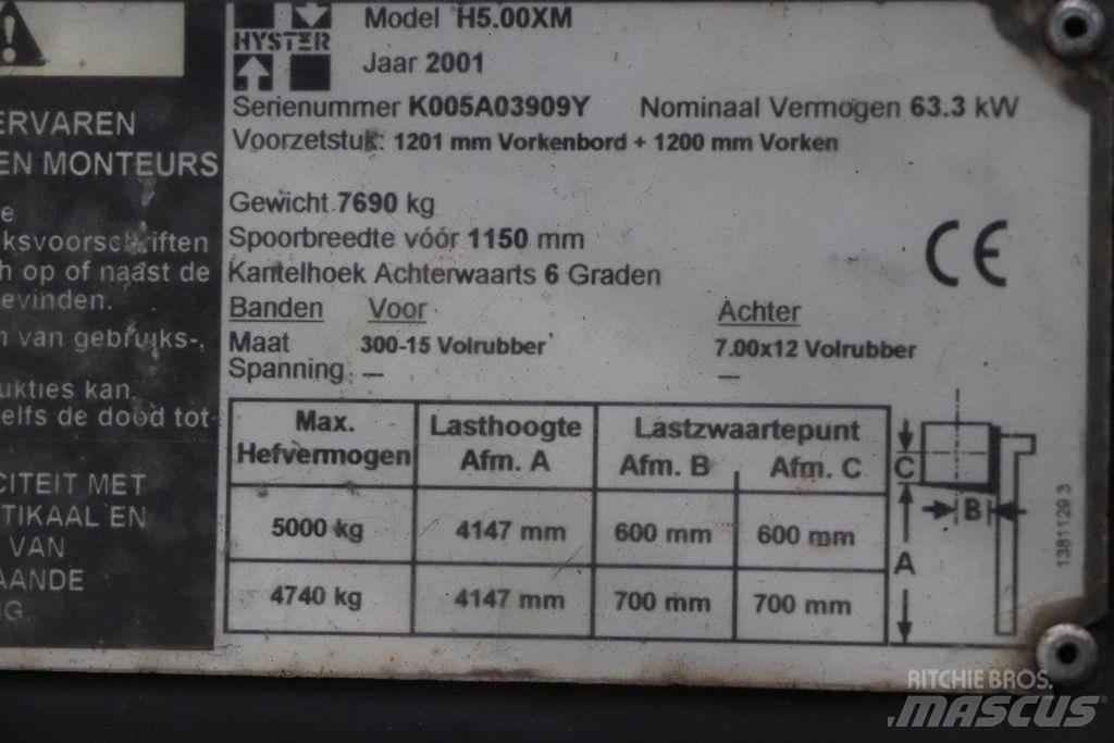 Hyster H5.00XM Propan trucker