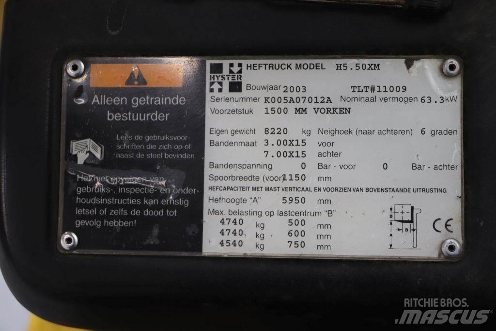 Hyster H5.50XM Propan trucker