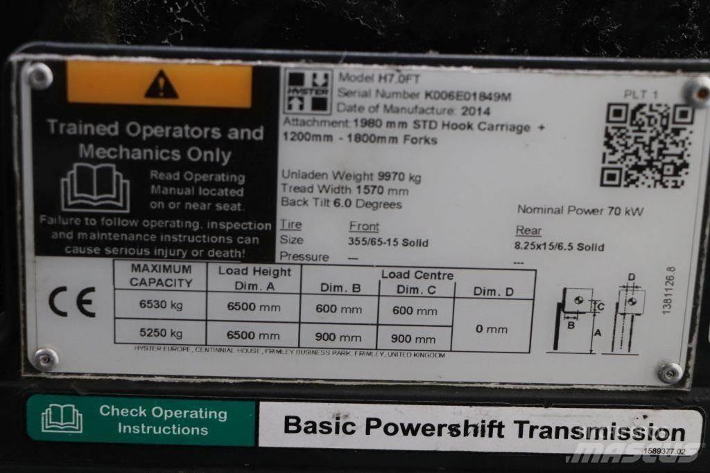 Hyster H7.0FT Diesel Trucker
