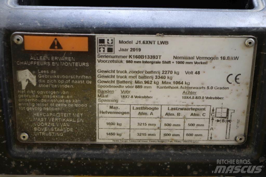 Hyster J1.6XNT Elektriske trucker