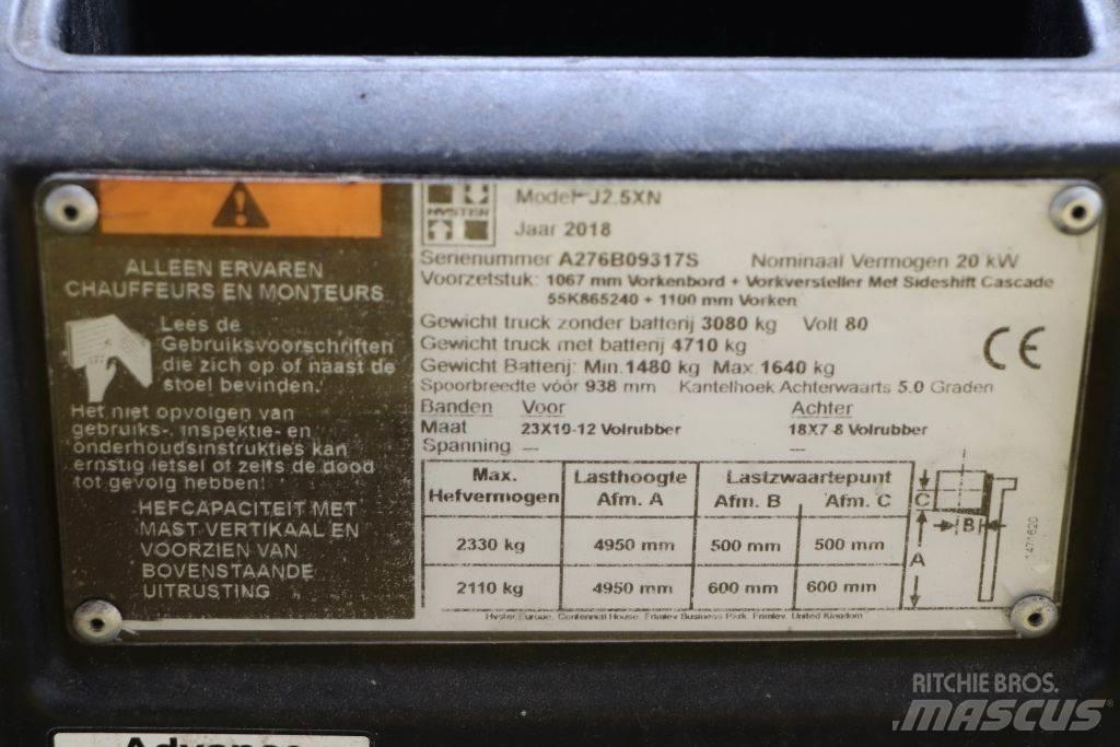 Hyster J2.5XN Elektriske trucker