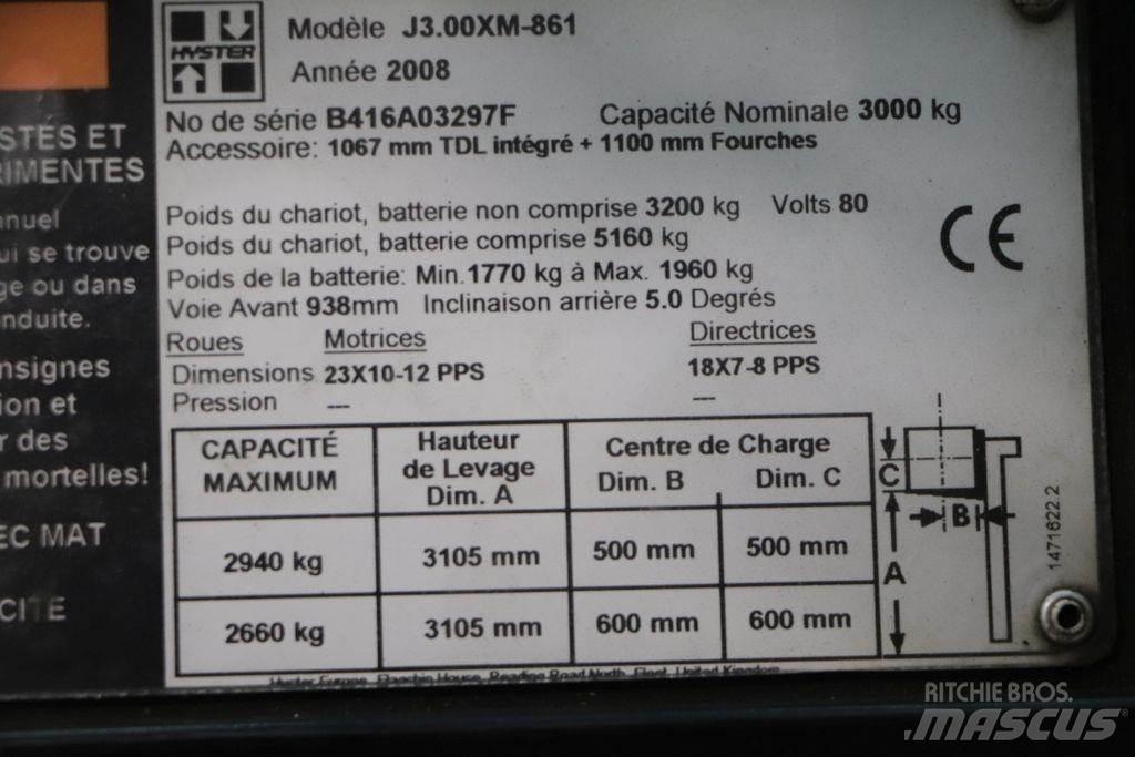 Hyster J3.00XM Elektriske trucker