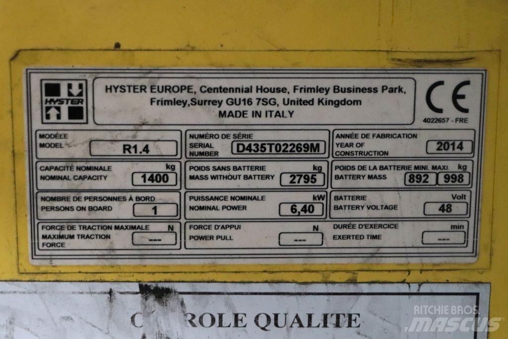 Hyster R1.4 Skyvemasttruck