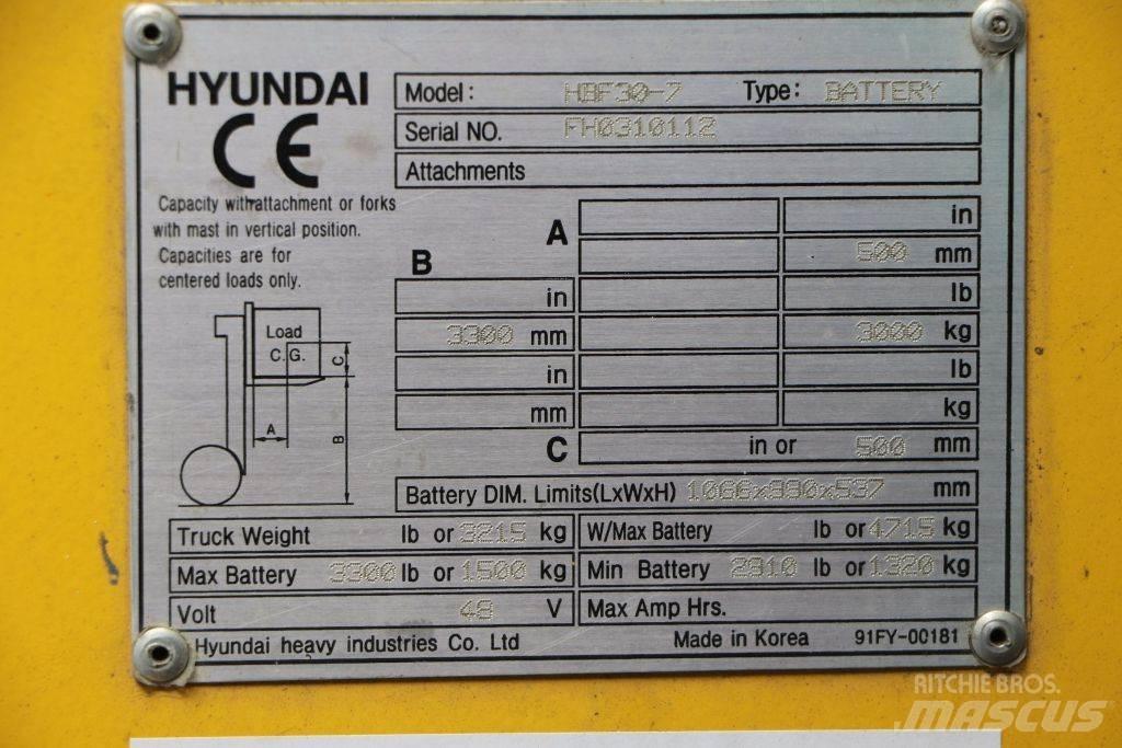 Hyundai HBF30-7 Elektriske trucker