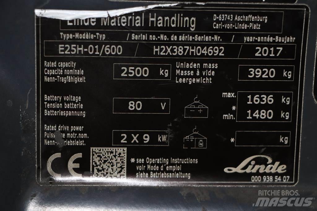 Linde E25H-01/600 Elektriske trucker