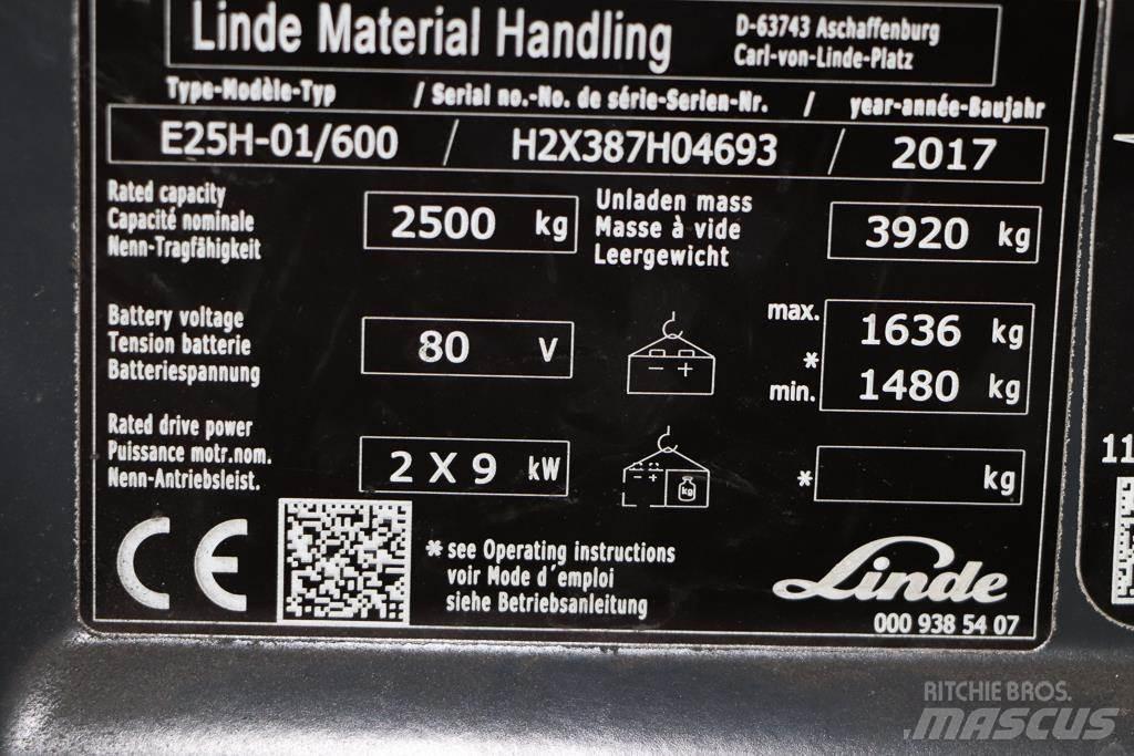 Linde E25H-01/600 Elektriske trucker