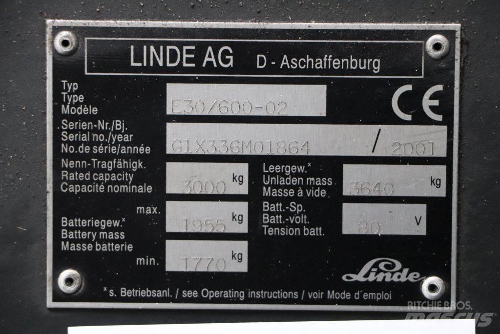 Linde E30/600-02 Elektriske trucker