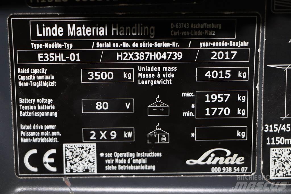 Linde E35HL-01 Elektriske trucker