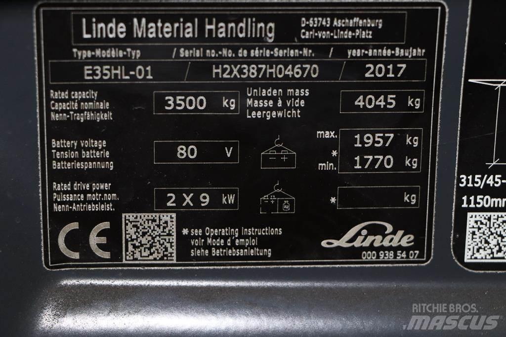 Linde E35HL-01 Elektriske trucker