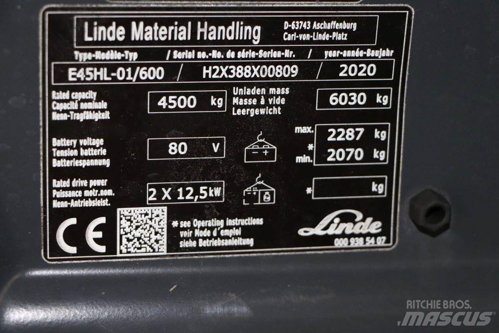 Linde E45HL-01/600 Elektriske trucker