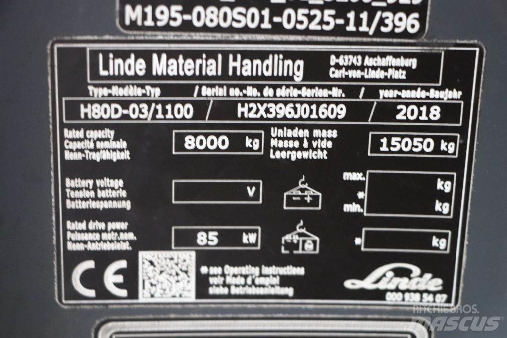 Linde H80D-03/1100 Diesel Trucker