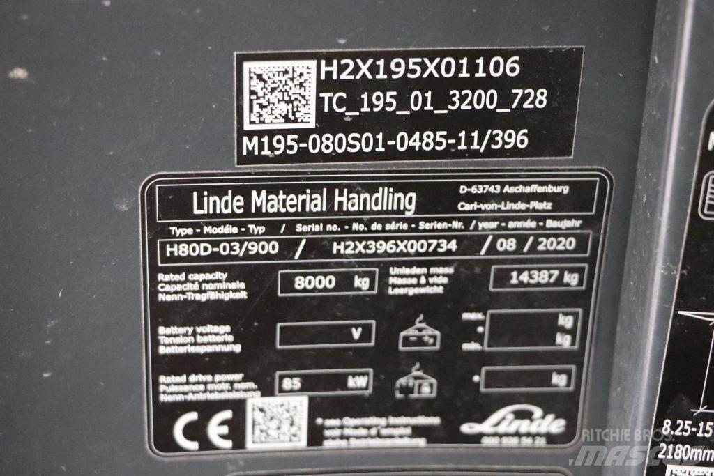 Linde H80D-03/900 Diesel Trucker