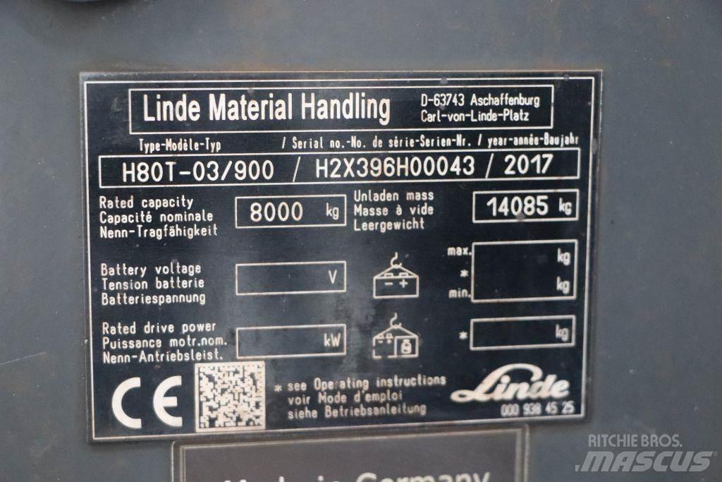 Linde H80T-03/900 Propan trucker