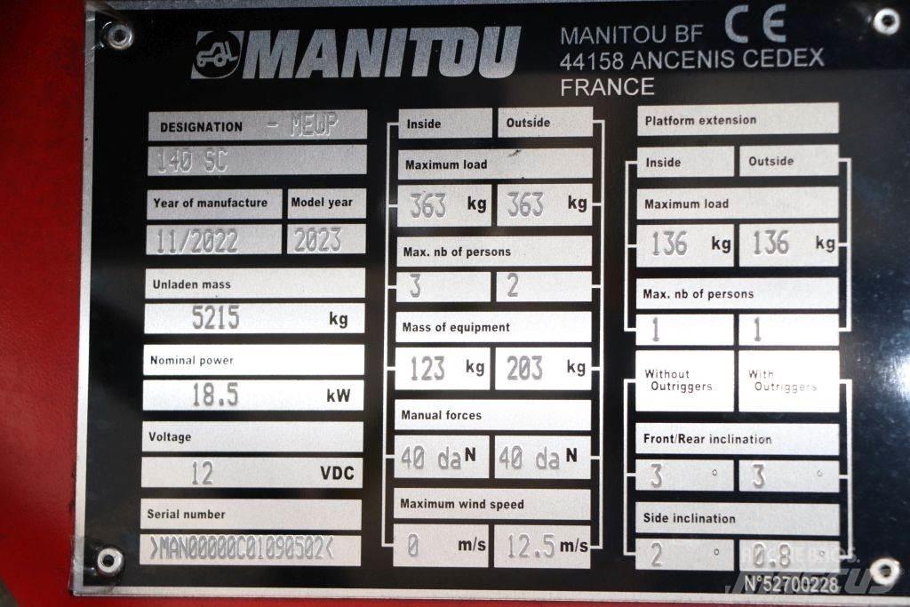 Manitou 140 SC Sakselifter