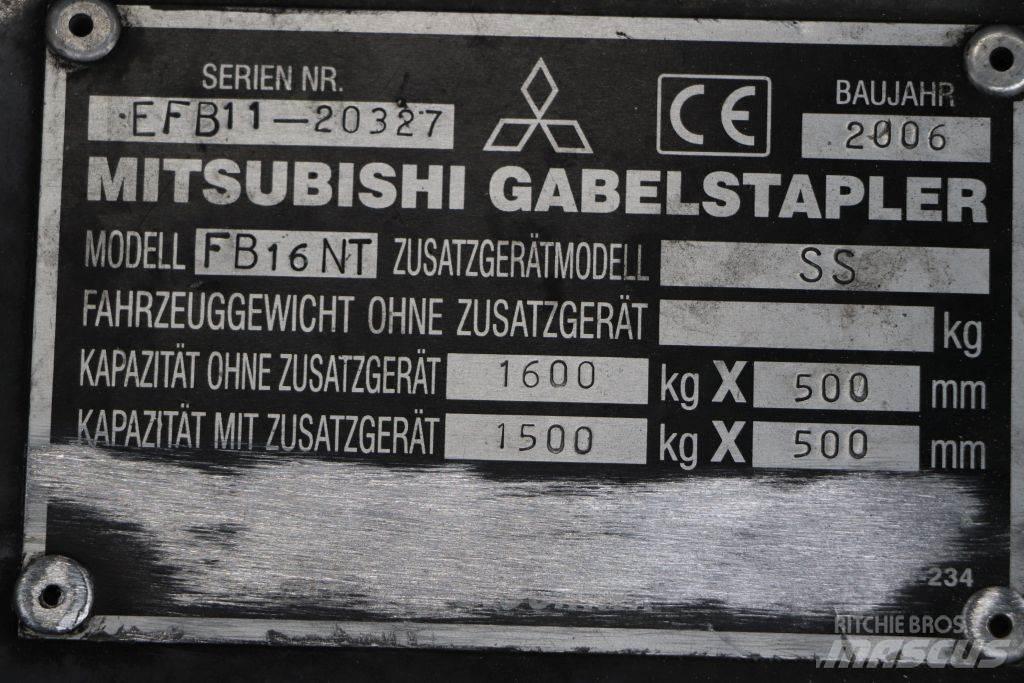 Mitsubishi FB16NT Elektriske trucker