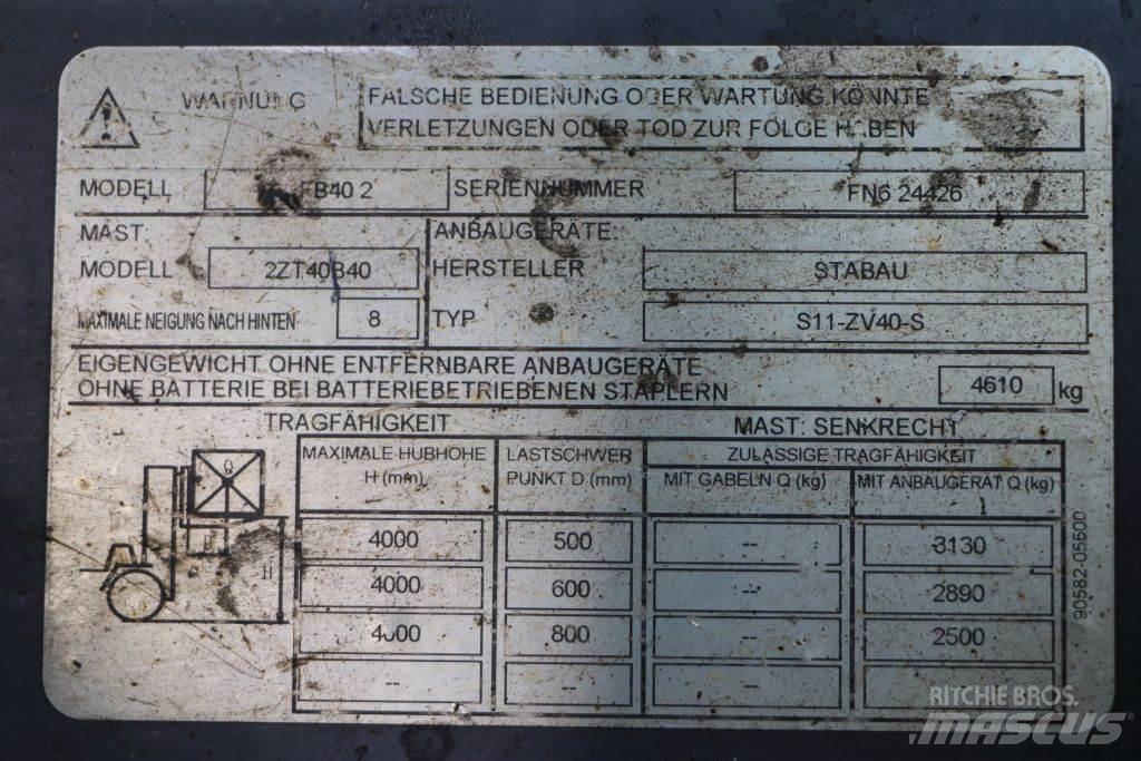 Mitsubishi FB40 2 Elektriske trucker